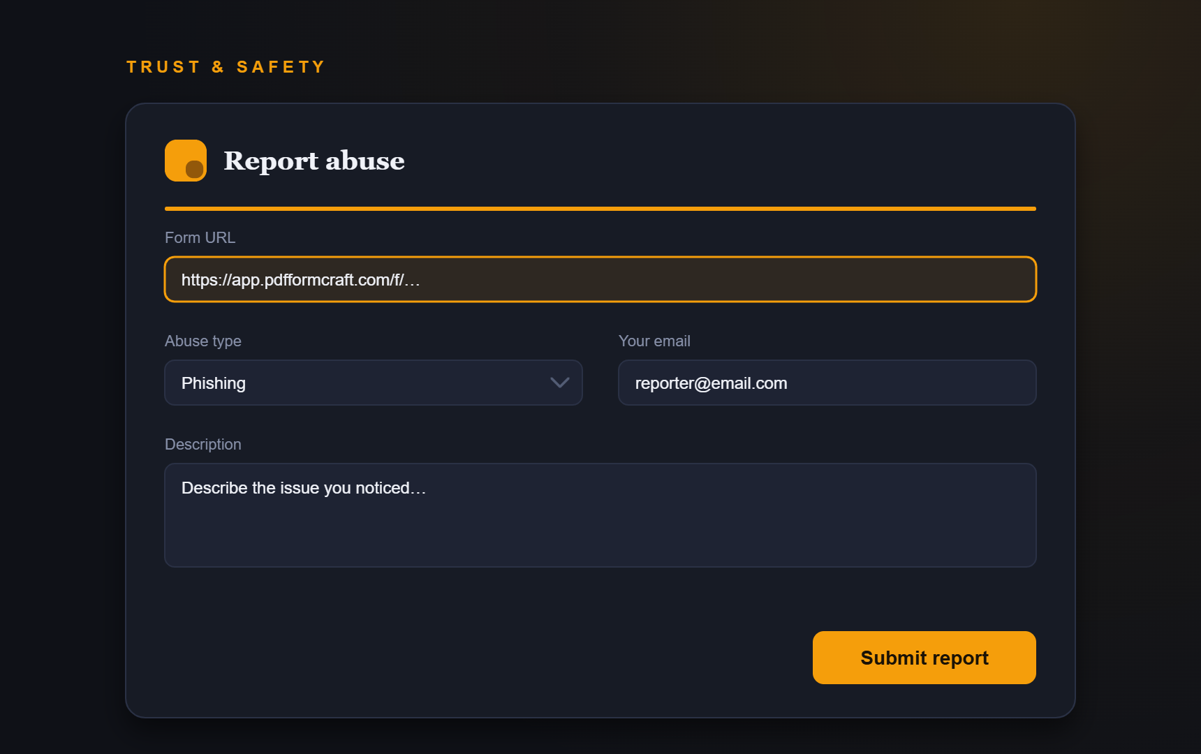Placeholder image for public form abuse reporting.