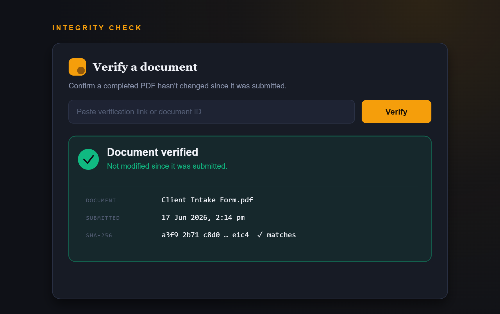Placeholder image for the document verification tool.